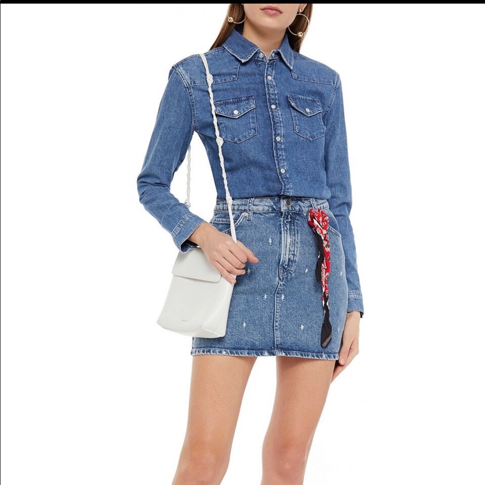 Maje Denim Mini Dress